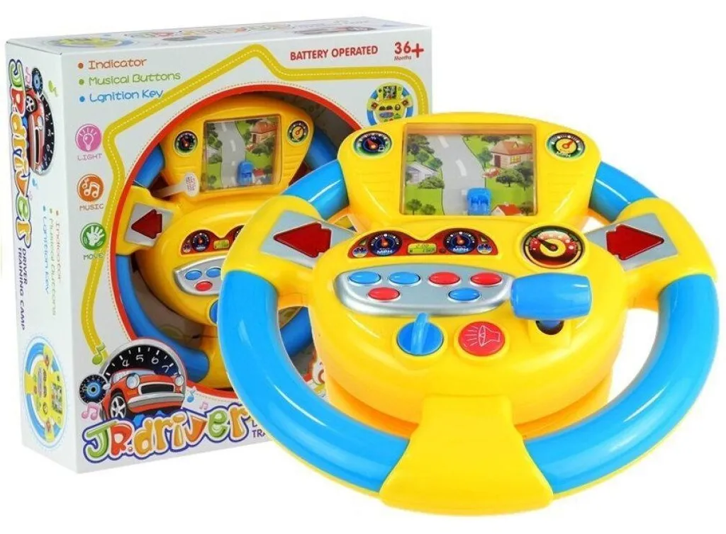 Volant interactif pour occuper les enfants en voiture durant le voyage