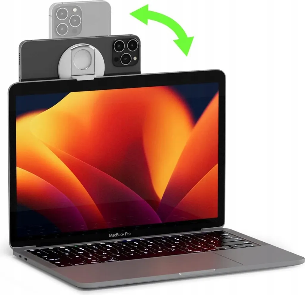 Support Belkin iPhone MagSafe Blanc avec Anneau Support pour MacBook - 22
