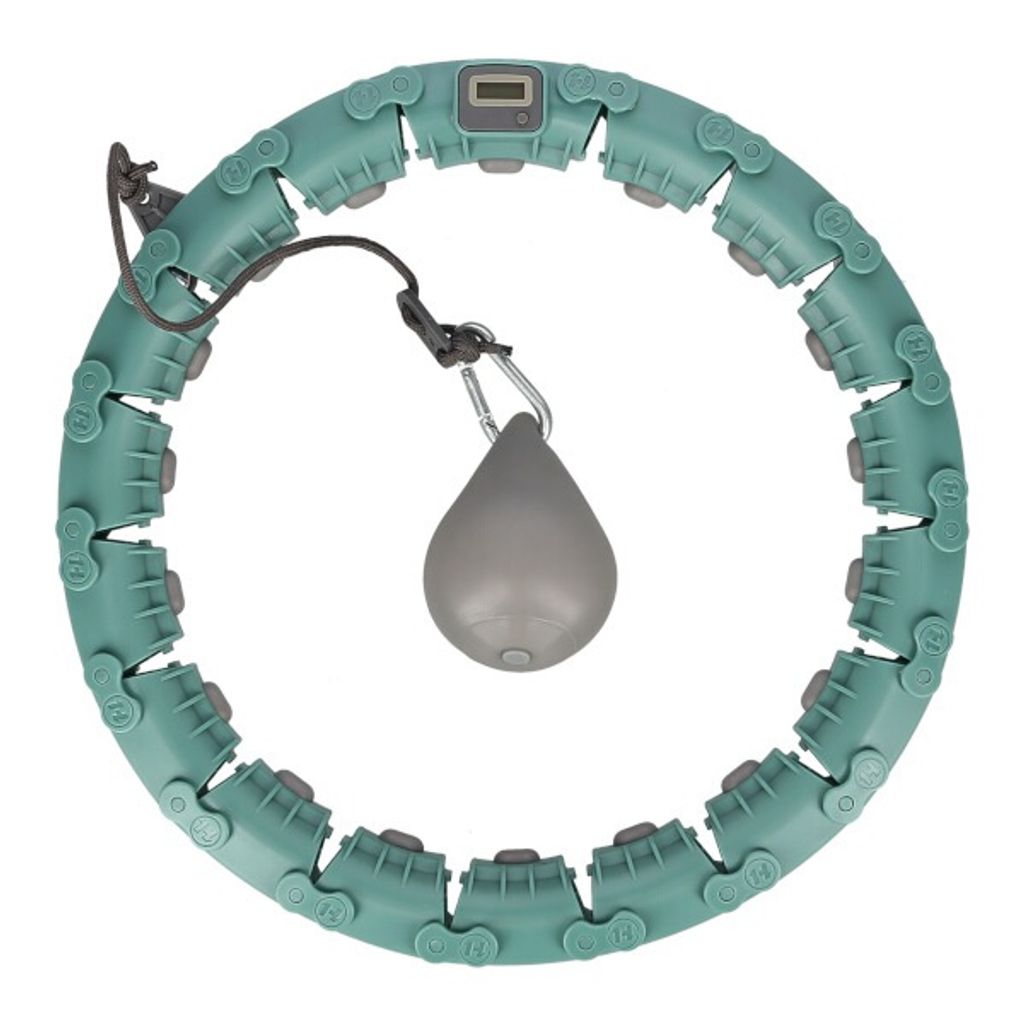 Massage-Hula-Hoop Home FH03 mit Gewicht und Zähler grün