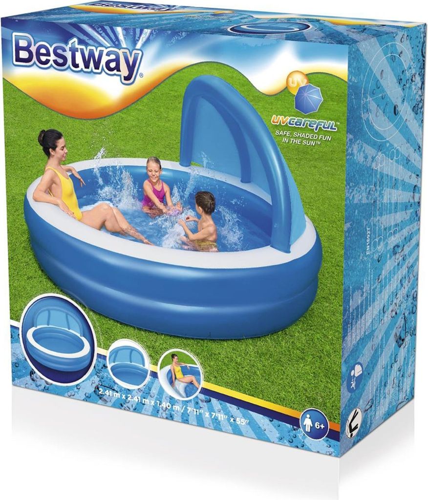 BESTWAY Piscina dm. 241x241x140 con tetto. B5433784125 Immagine del prodotto 