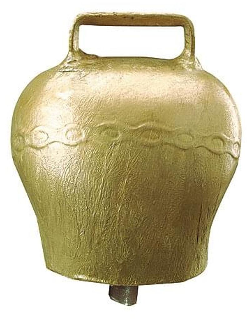KAMER Stahlglocke Alpenstil gewölbt | Bronzefarben | ø 45 mm | Riemenbreite 30 mm Tradition trifft Funktion – im klassischen Alpenstil