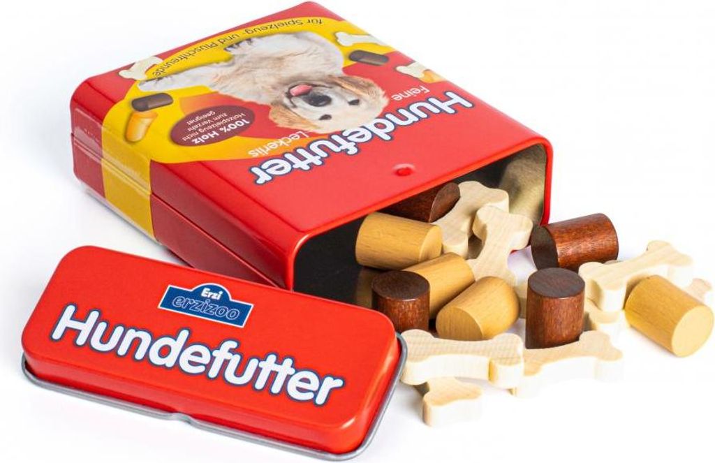 Erzi 18460 Hundefutter aus Holz in der Dose, Produktbild 