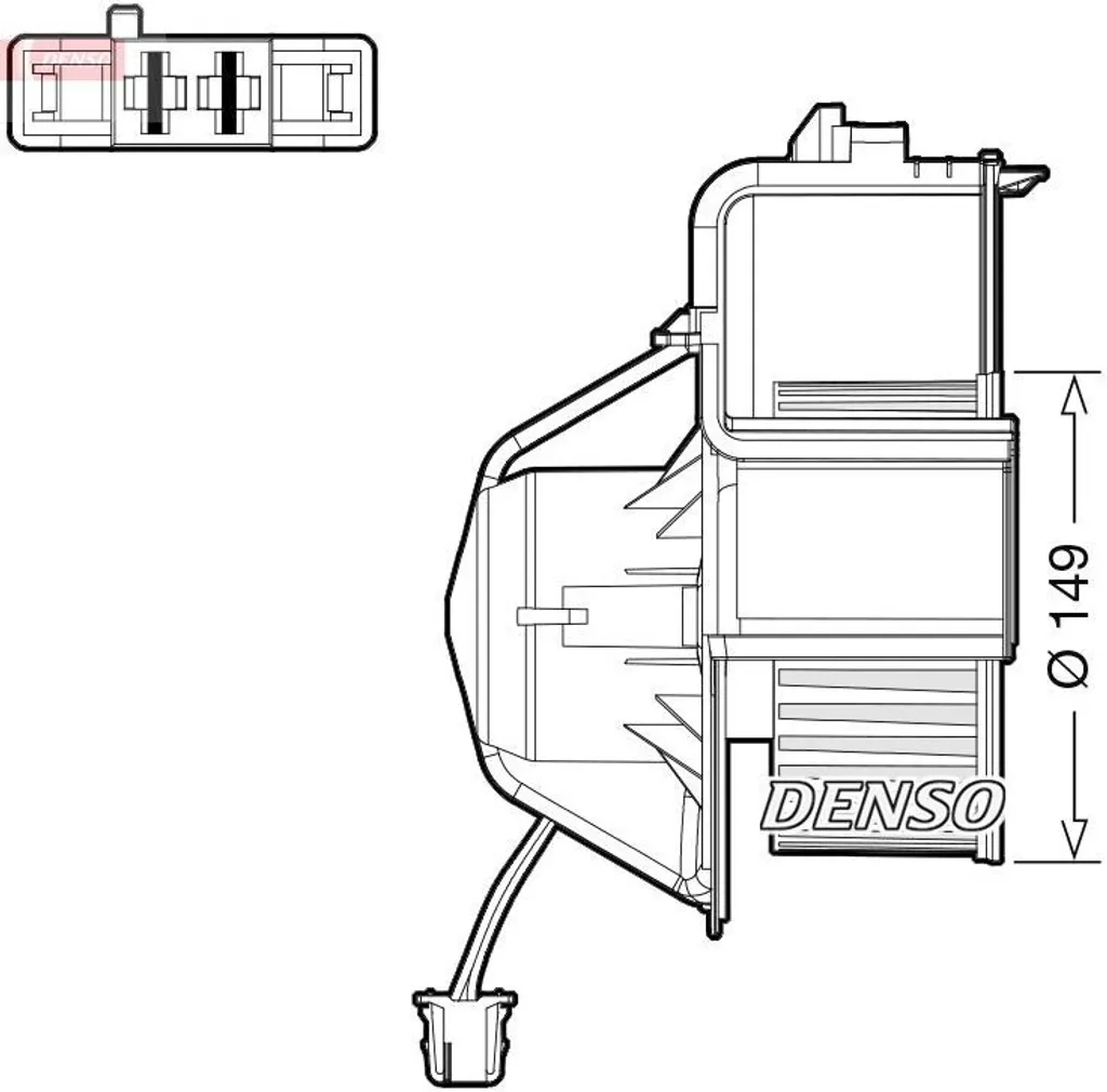 Ventilateur d'Habitacle BMW X6 E71 - Remplacement OE 64119245849 DENSO