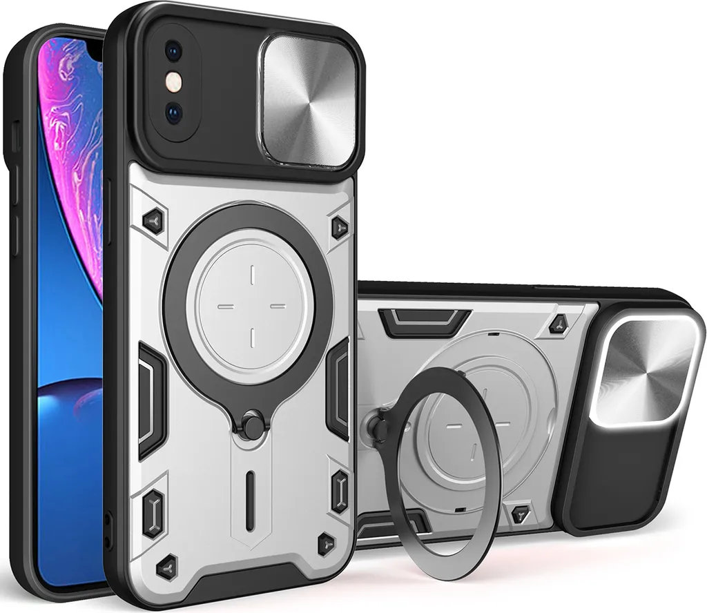 Custodia iPhone X / XS Argento Robusta: Ideale contro le Cadute