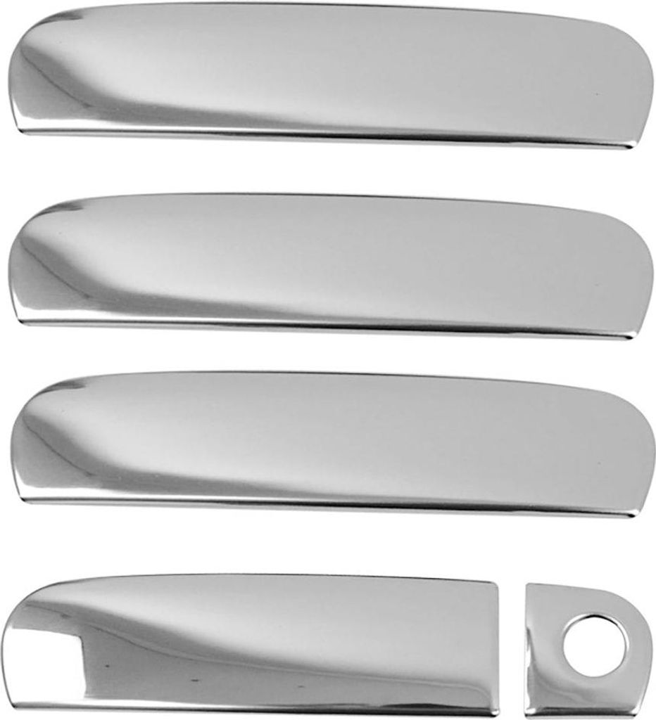 Türgriff Blende Türgriffkappen für Audi A8 2002-2009 4-Tür Edelstahl Silber 5tlg