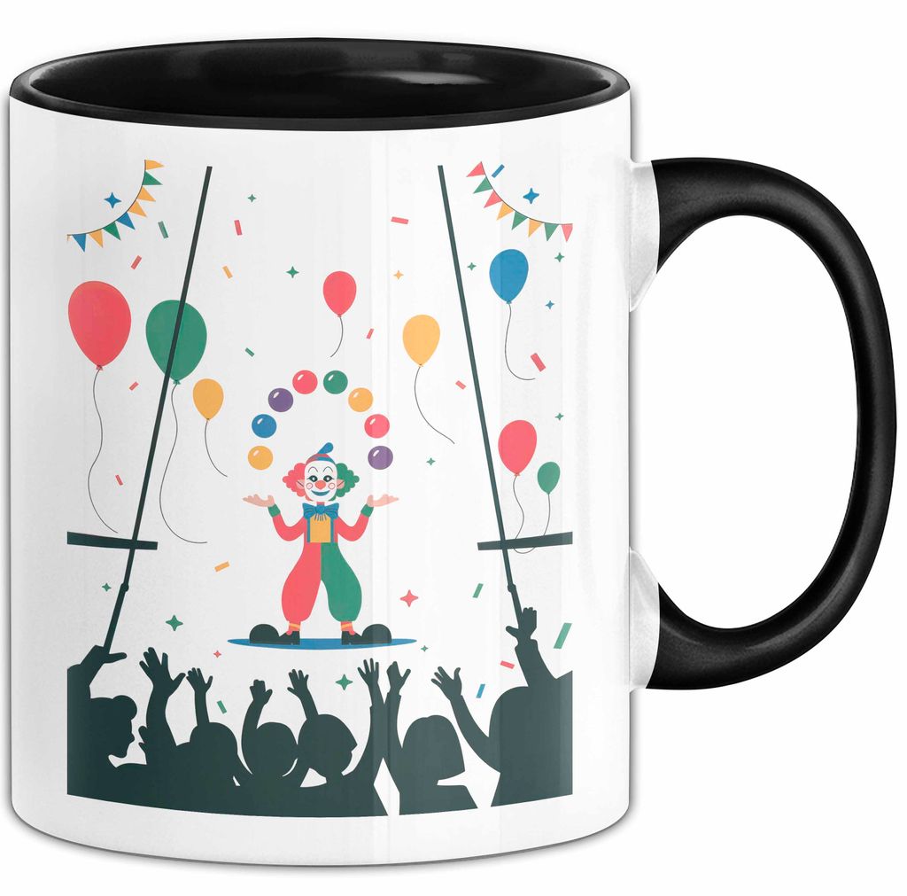 Zirkus Künstler Tasse Geschenk Lustige Geschenkidee Spruch Für Show Entertainer (Schwarz)