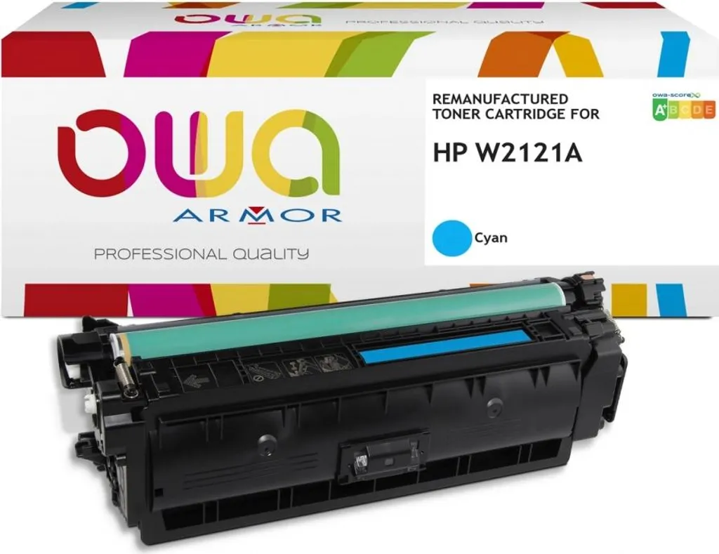 Toner Cyan pour HP W2121A Tecnoware K18944OW : Impression Pro Durable