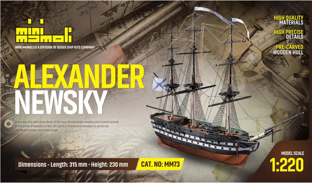 Modèle Réduit Alexander Newsky 1:220 Mini Mamoli - Montage Facilité