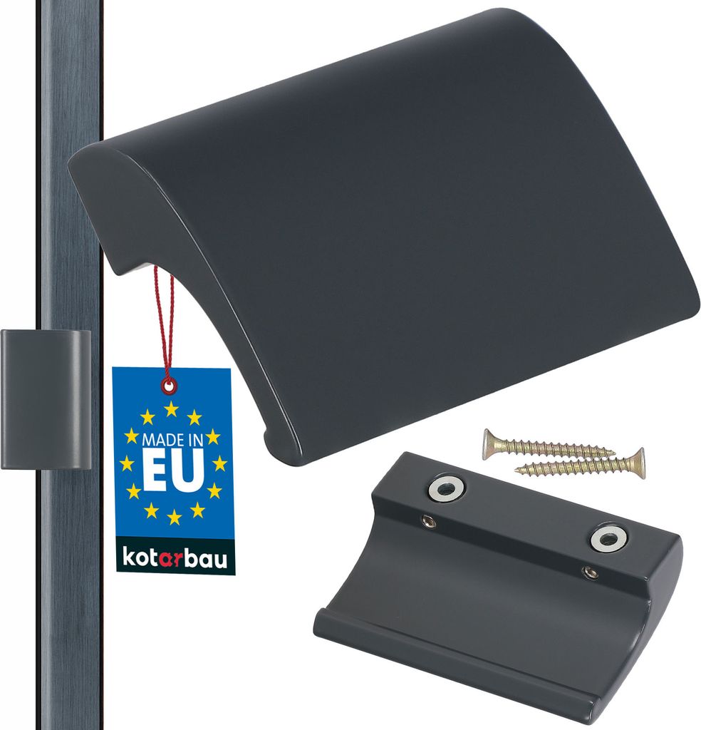 KOTARBAU Balkontürgriff Aluminium Balkongriff Anthrazitgrau Produktbild 