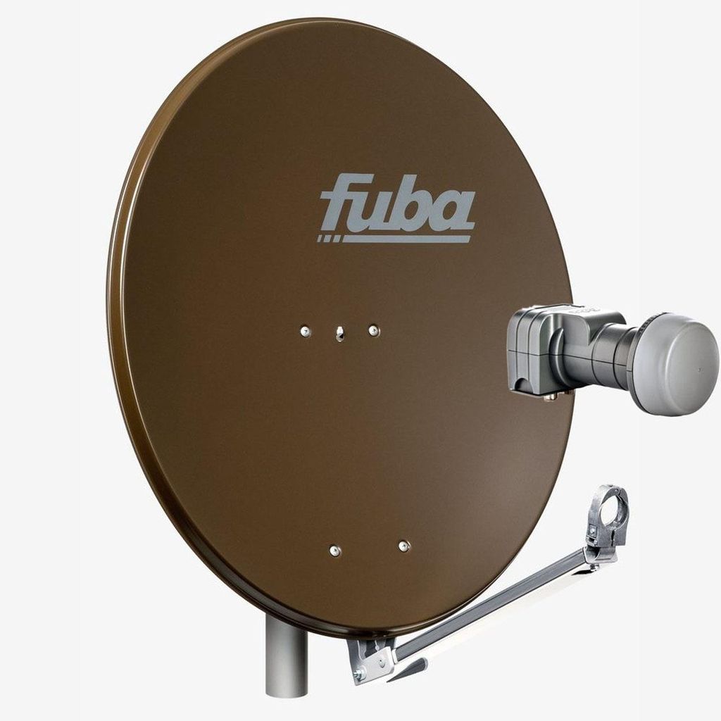 Fuba DAL 802 B Sat Anlage Antenne Schüssel Spiegel Twin LNB DEK 217 2 Teilnehmer