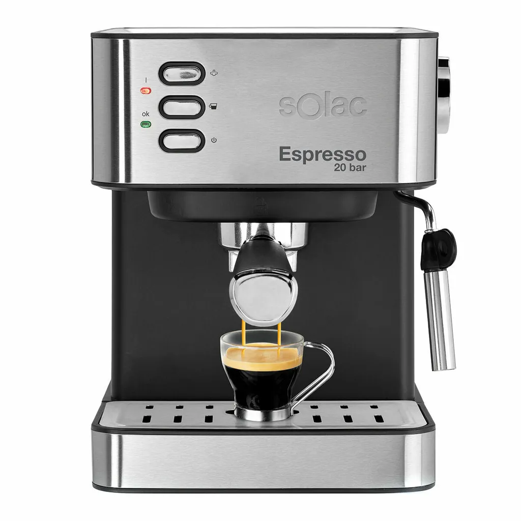Machine à café express Solac CE4481 Acier noir 850 W avec pompe 20 bars
