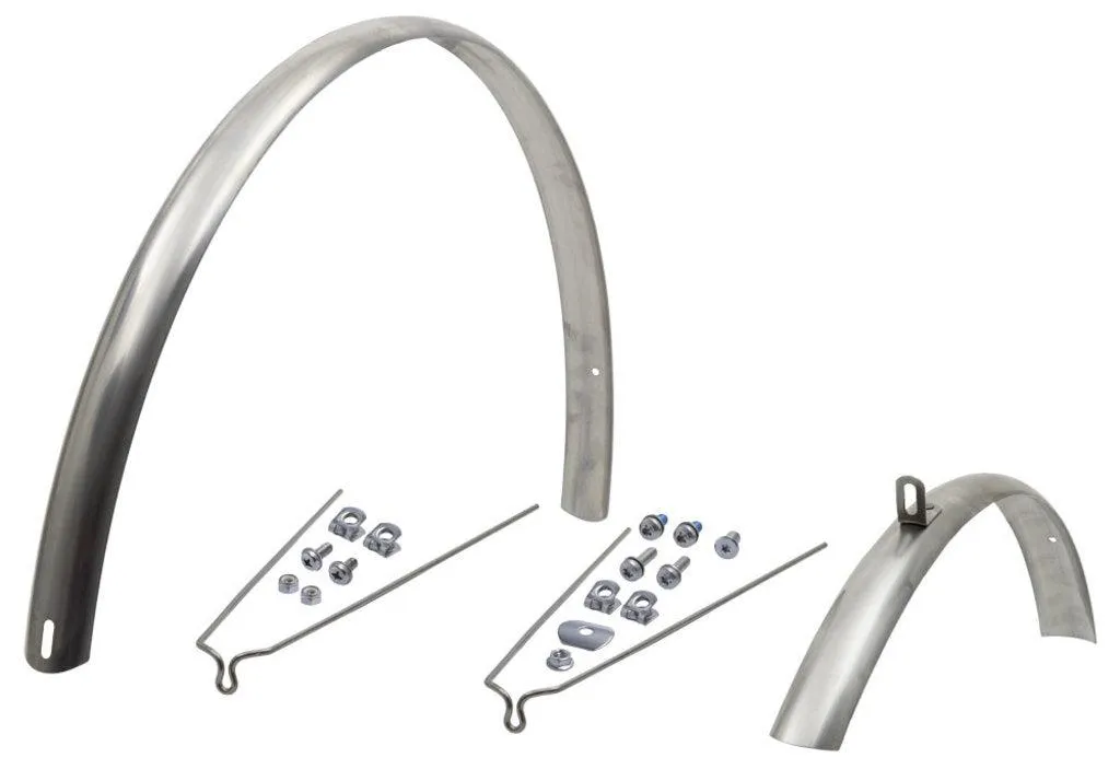 Garde-boue 28 pouces vtt vtc - Kit bavettes noires anti-éclaboussure