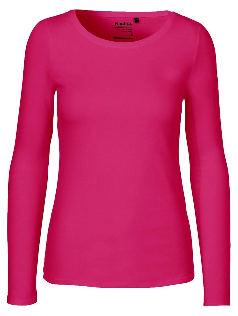 Neutral - T-Shirt für Damen Langärmlig LT2916 (XL) (Pink)