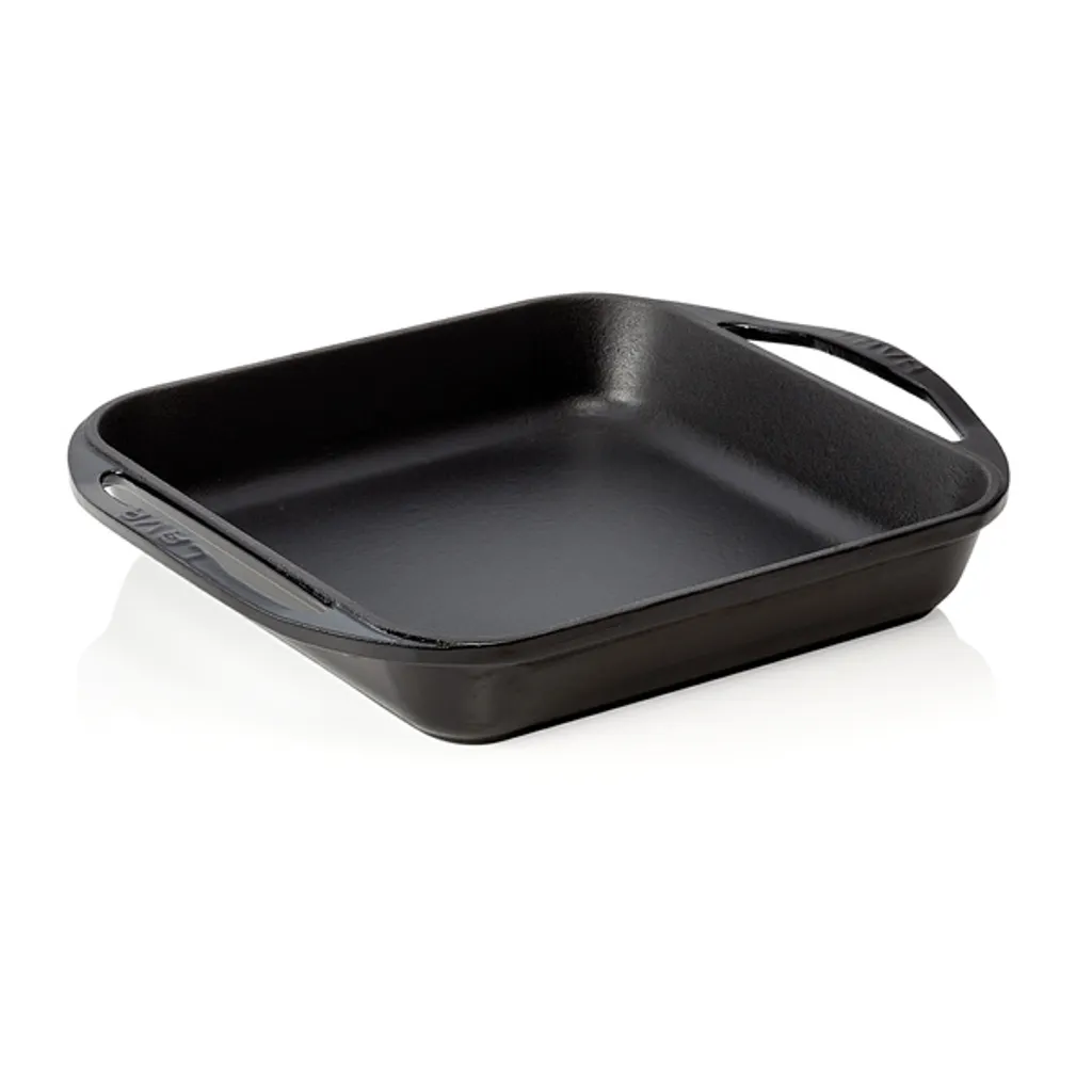 Padella Quadrata LAVA Ghisa 27x27cm Nera - Indistruttibile per BBQ