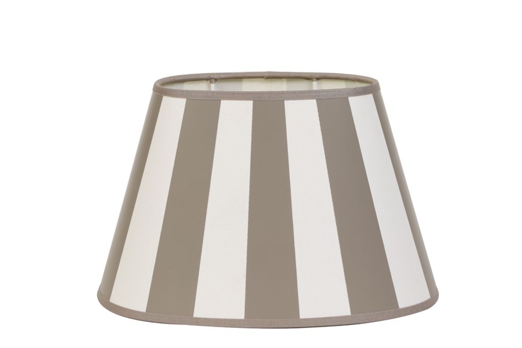 Light & Living Lampenschirm oval 25-15-15 cm KING taupe