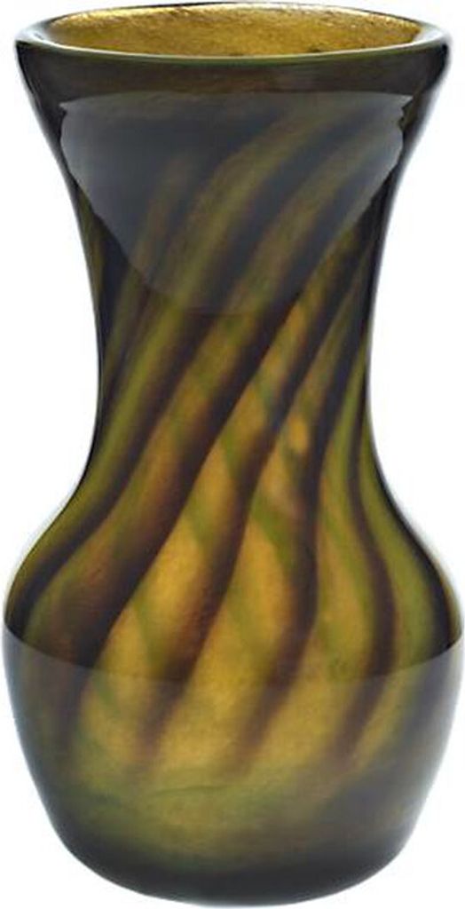 Vase bauchig gestreift "Pavel" (21cm)