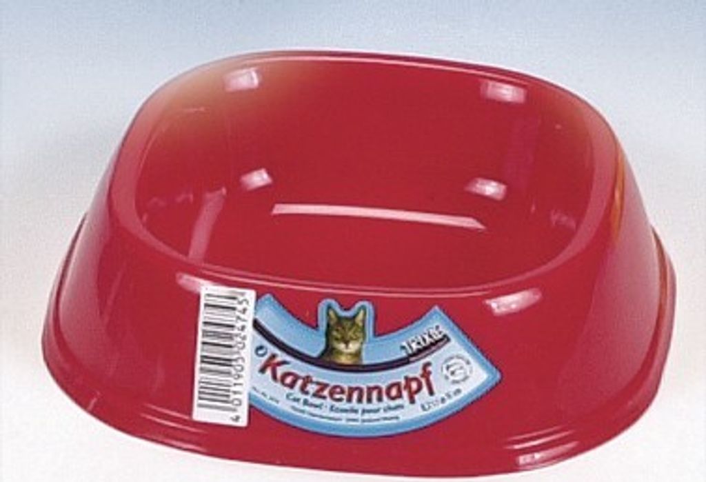 TRIXIE 2474, Katze, Kunststoff, Gemischte Farben, Haustier-Fütterungsschale, Einfarbig, 0,2 l