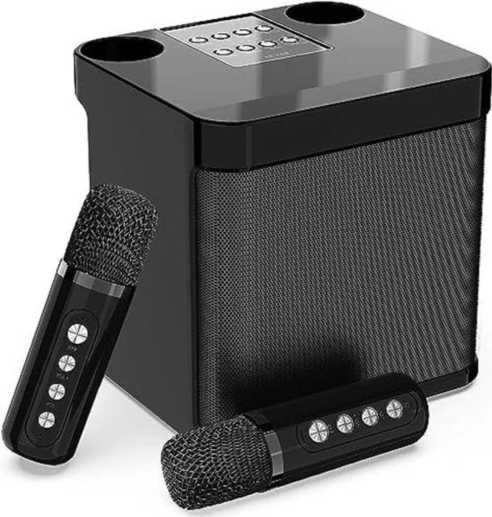 Ensemble karaoké Bluetooth avec 2 micros sans fil et caisson de basses