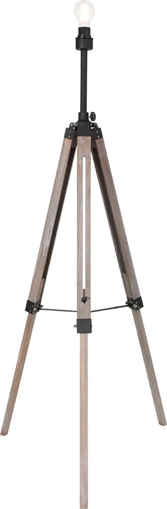 Acquista Mexlite Triek 3348ZW: Lampada da Terra in Legno Naturale E27