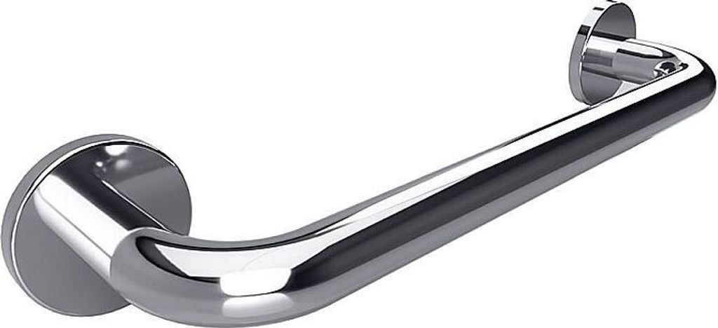 BELP Haltegriff Edelstahl poliert mit Abdeckung 480x80x106 mm, 120 kg Traglast für Bad & WC >> zum Bohren