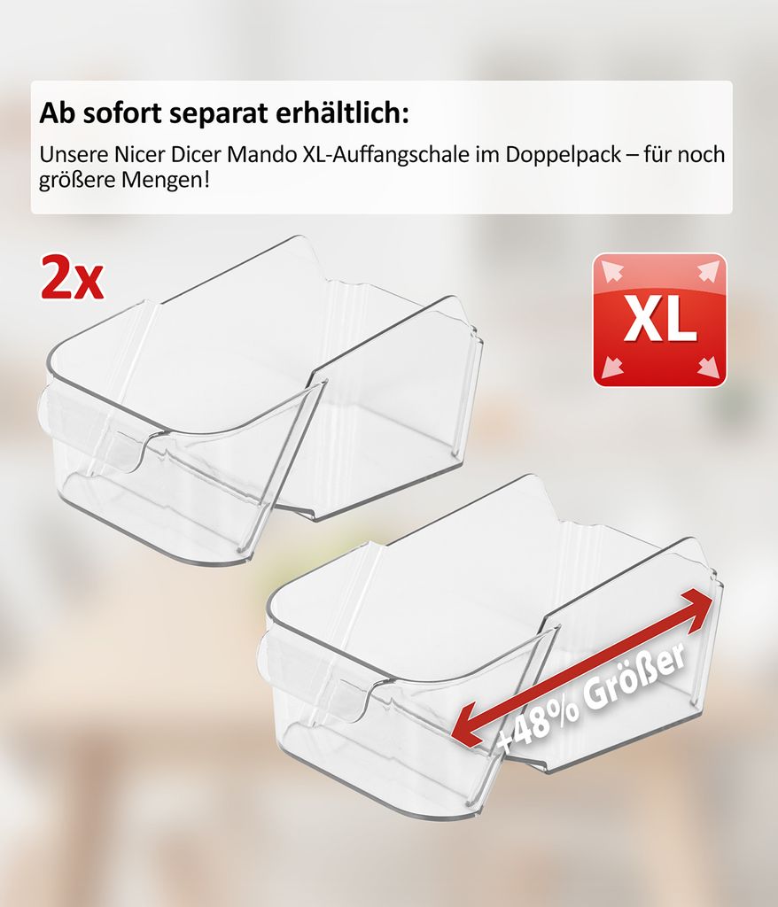 Genius Nicer Dicer Mando Auffangschale XL Set 2-tlg. Produktbild 6