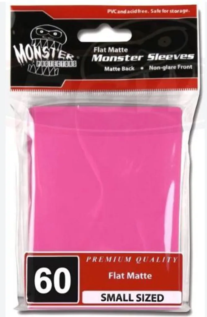 Sleeves Japan Pink Flat Matte Monster Protectors - Finition Anti-Reflet