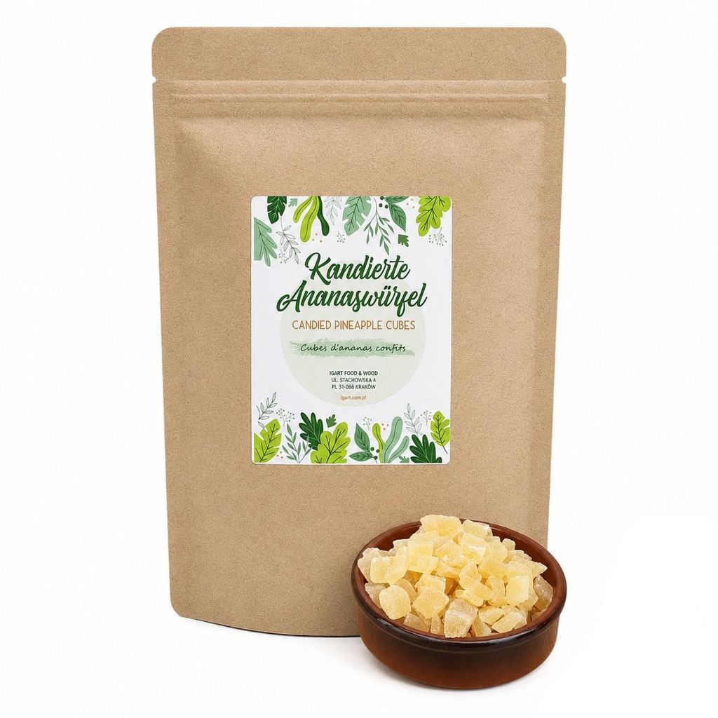 IGART Kandierte Ananaswürfel 500G Produktbild 