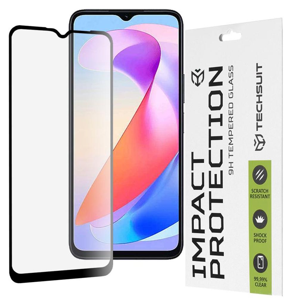 Techsuit Schutzglas 111D für Honor X6a - Schwarz KP29986 Produktbild 