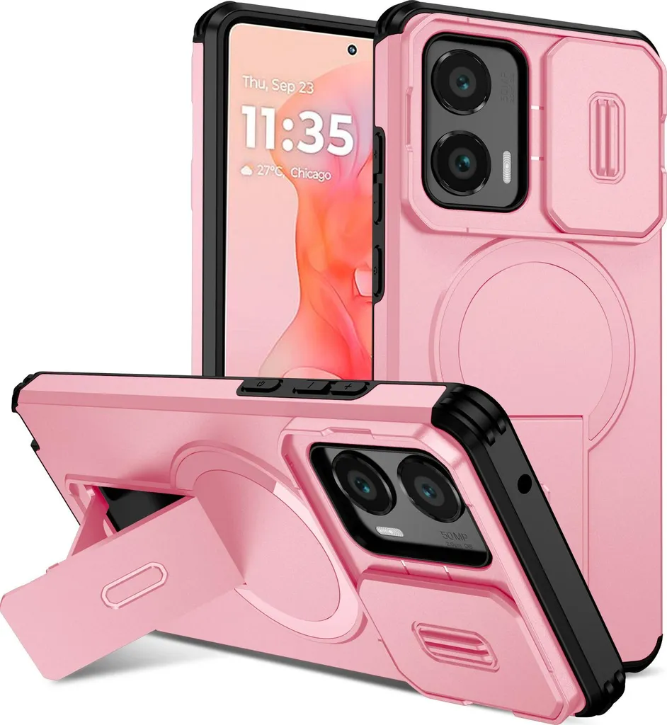 Offerta Cover Moto G Stylus 2024 Rosa: Magnetica e Robusta - 1