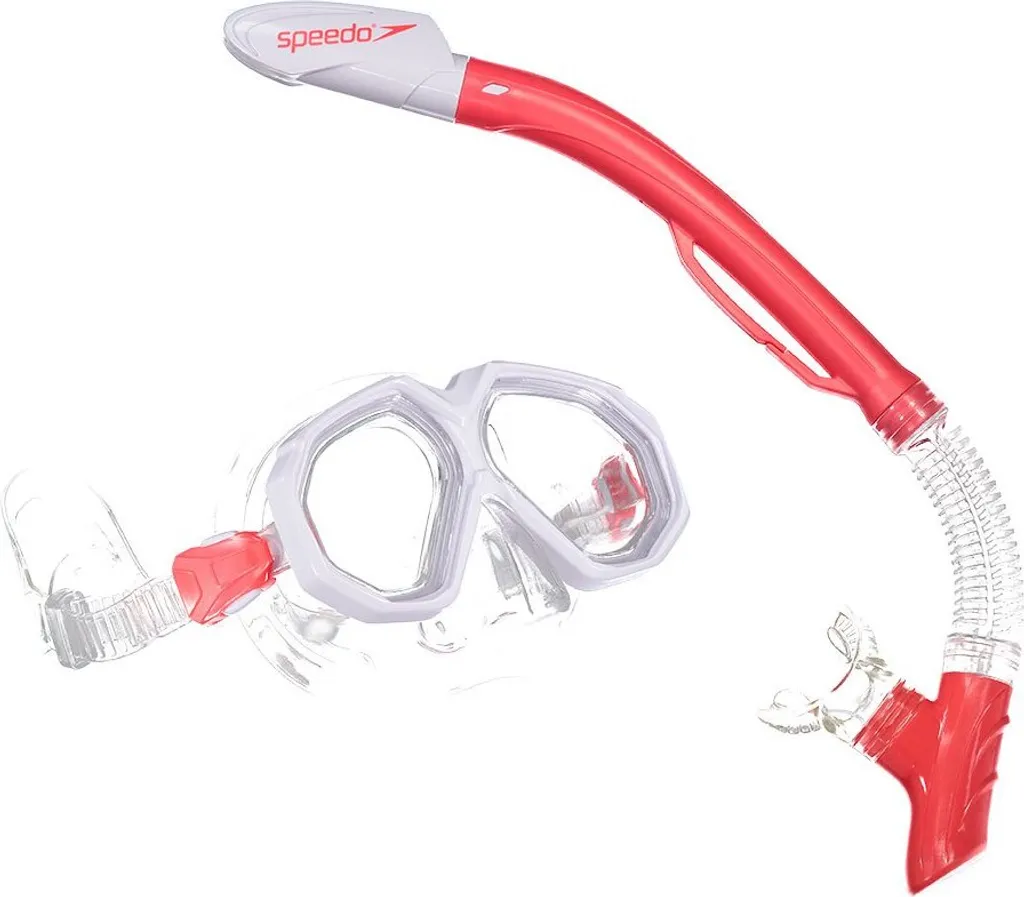 Set de Snorkeling Speedo Leisure avec Masque Biverre et Tuba Ajustable
