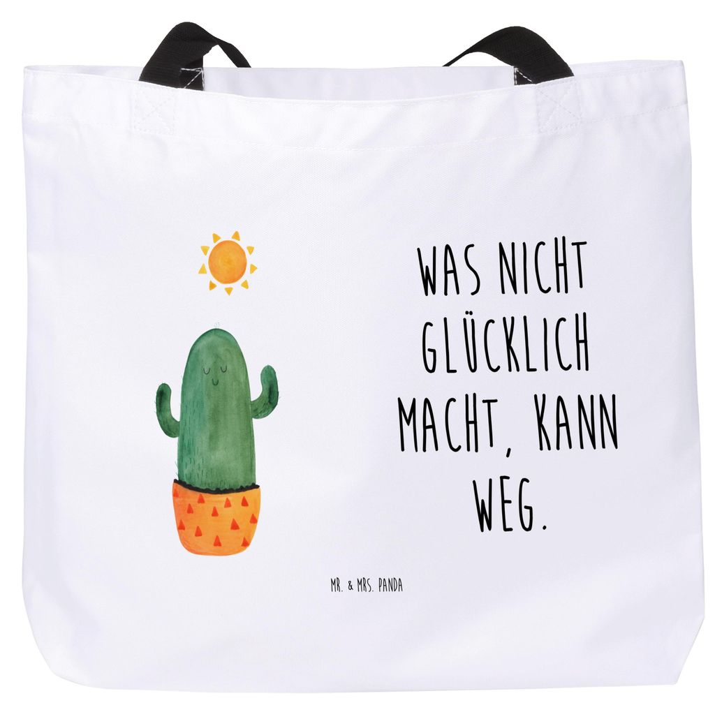 Mr. & Mrs. Panda Tote Bag Kaktus Sonne - Weiß - Geschenk, Freundin, Schultasche, Reisetasche, Scheidung, Motivation, Stoffbeutel, Tasche, Geschenk...