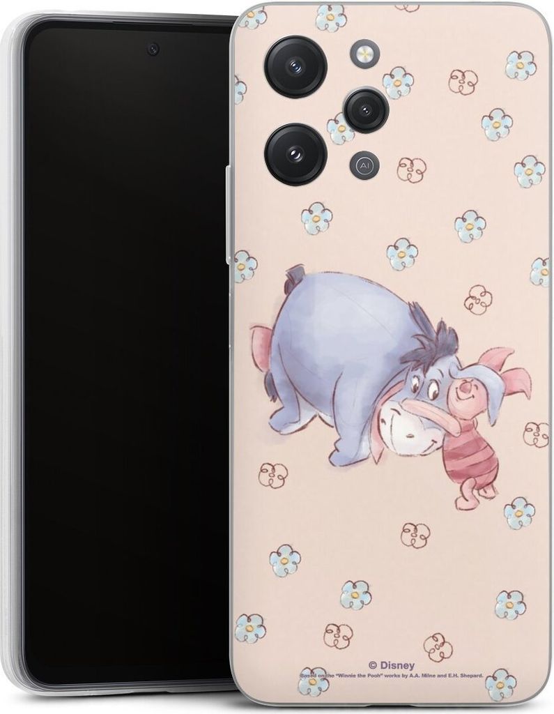 DeinDesign Slim Hülle für Xiaomi Redmi 12 Silikon Case Ultra Dünn Handyhülle Disney Esel Winnie Puuh Ferkel