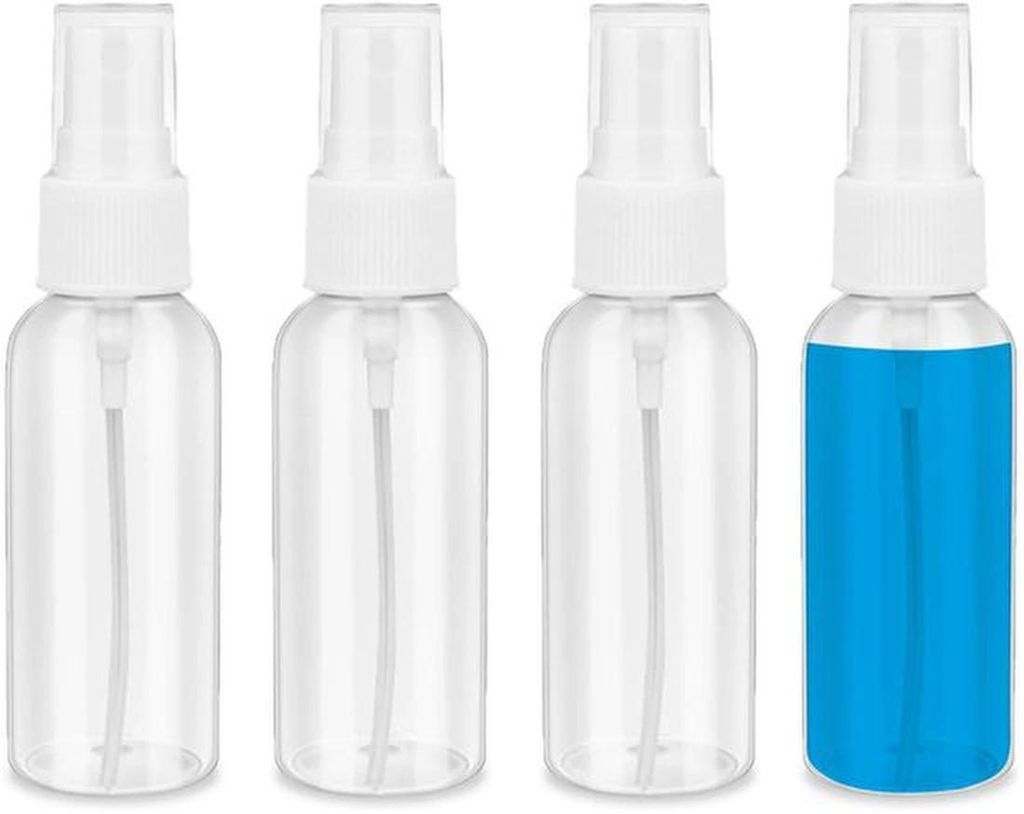 Mini-Sprayset aus vier tragbaren Fläschchen für Reiseparfum und Kosmetik