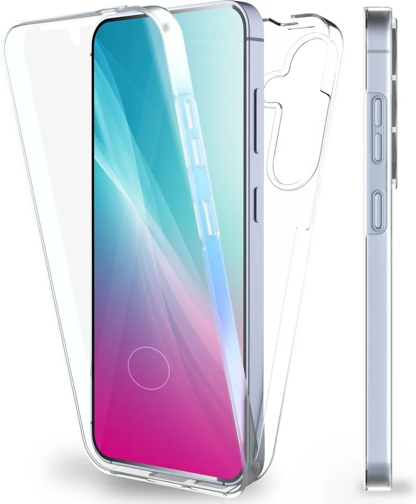 Custodia NALIA 360 Gradi per Samsung S25 Plus - Trasparente e Robusta