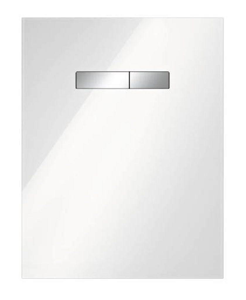 TECElux WC-Betätigungsplatte manuell, Glas weiß, Tasten Obrázek produktu 