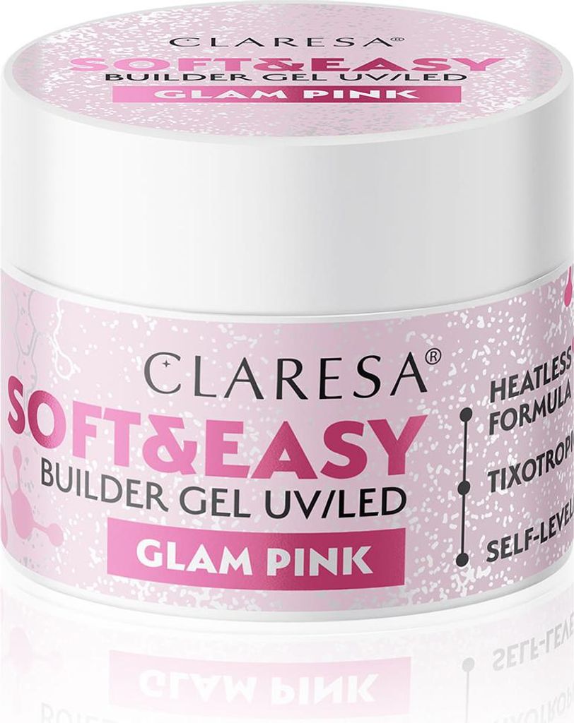 Claresa Soft&Easy GLAM PINK Aufbaugel 45 g Produktbild 