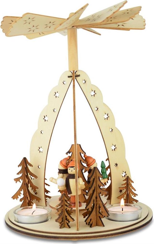 Weihnachtspyramide Wolkendesign