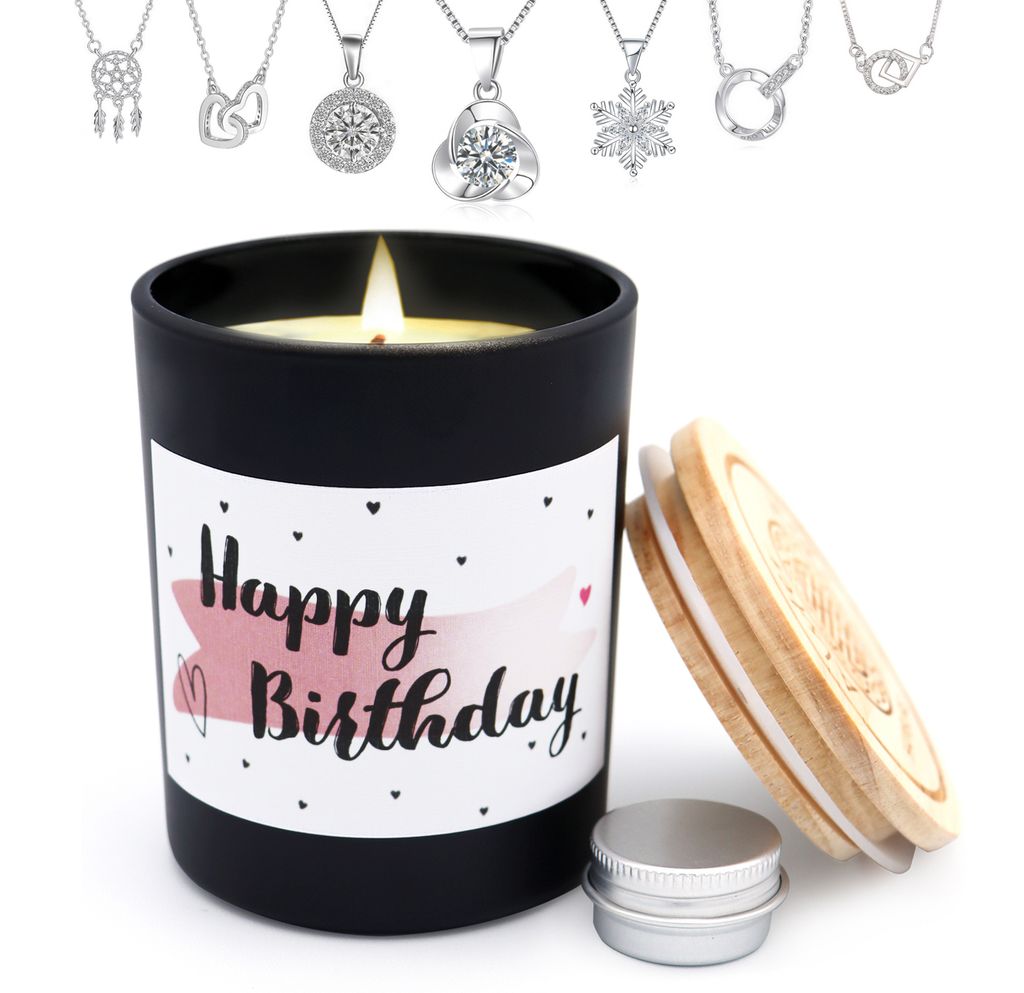 Schmuckkerze "Happy Birthday", Geschenke Geburtstag, Produktbild 