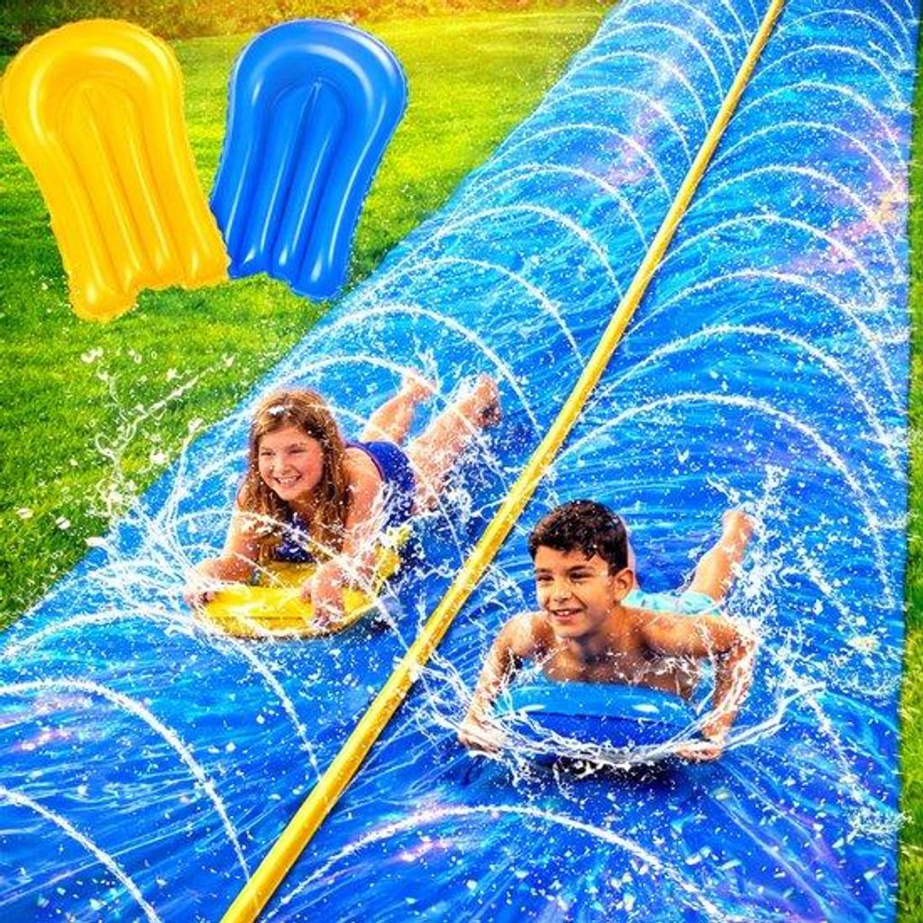 Unyqoos® Extra lange waterglijbaan, 9,14 x 1,83 m – met Productafbeelding 