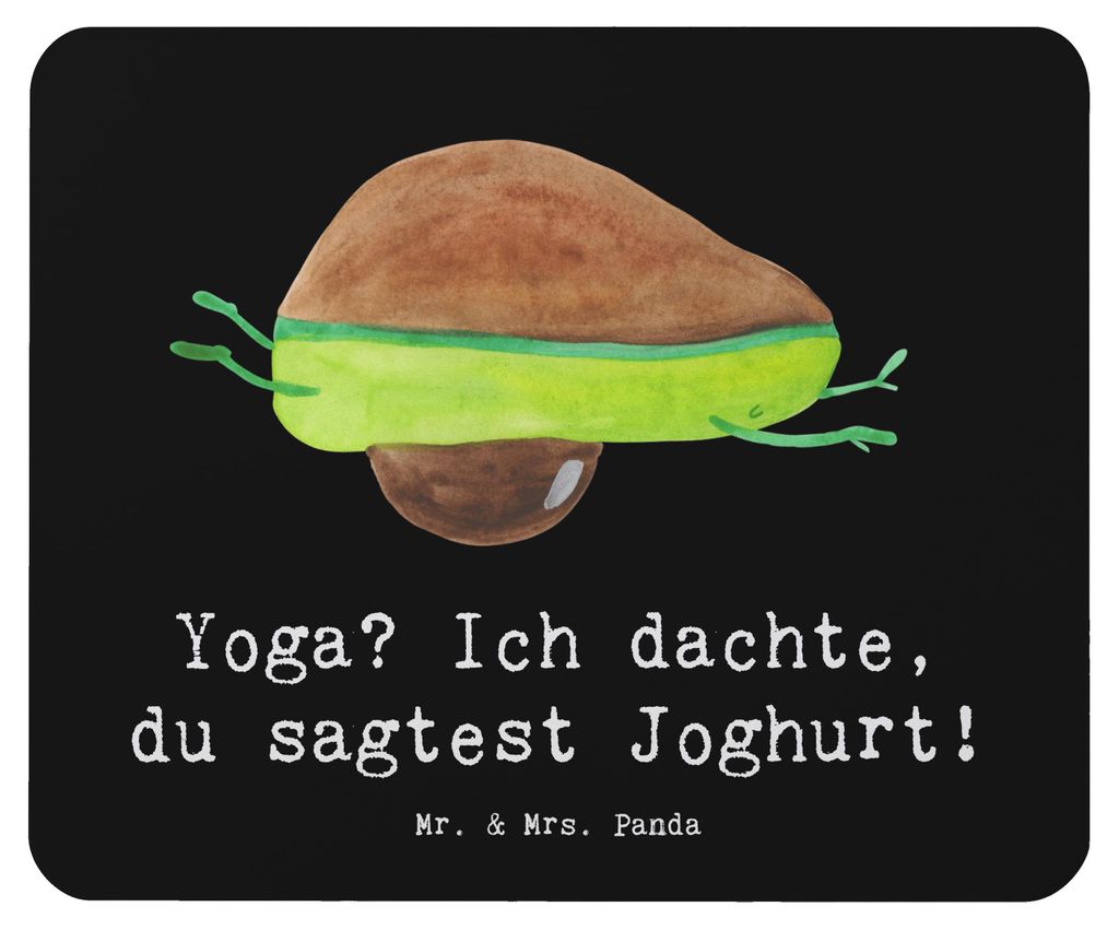Mr. & Mrs. Panda Mauspad Yoga Humor - Schwarz - Geschenk, Inspiration, mousematte, Sportler, laptop, Entspannung, Geschenke, Mouse Pad, pc mausunte...