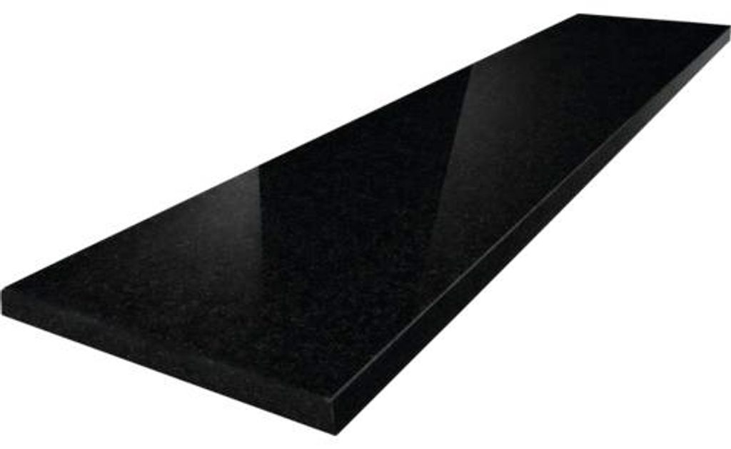 Fensterbank Gabbro Granit Schwarz 101x20x2 cm Produktbild 