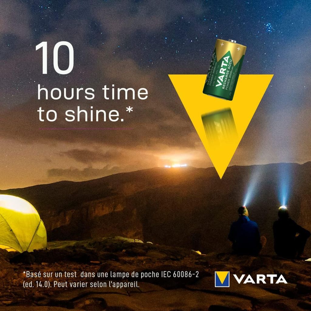 VARTA NiMh Akku 2 x Baby 3,0 Ah Blister Obrázok produktu 22