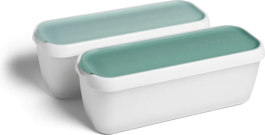Boîtes de congélation pour glace maison 1L - Lot de 2 bacs SPRINGLANE