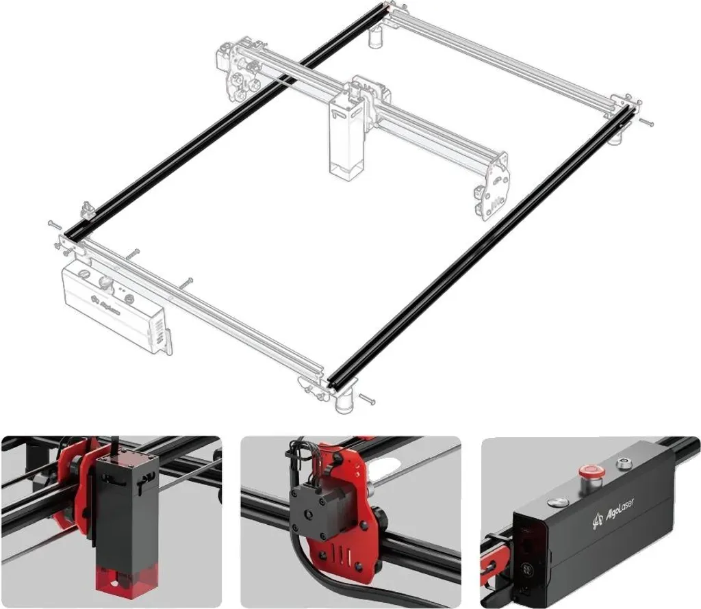 Kit extension laser aluminium pour graver de grands formats sans erreur