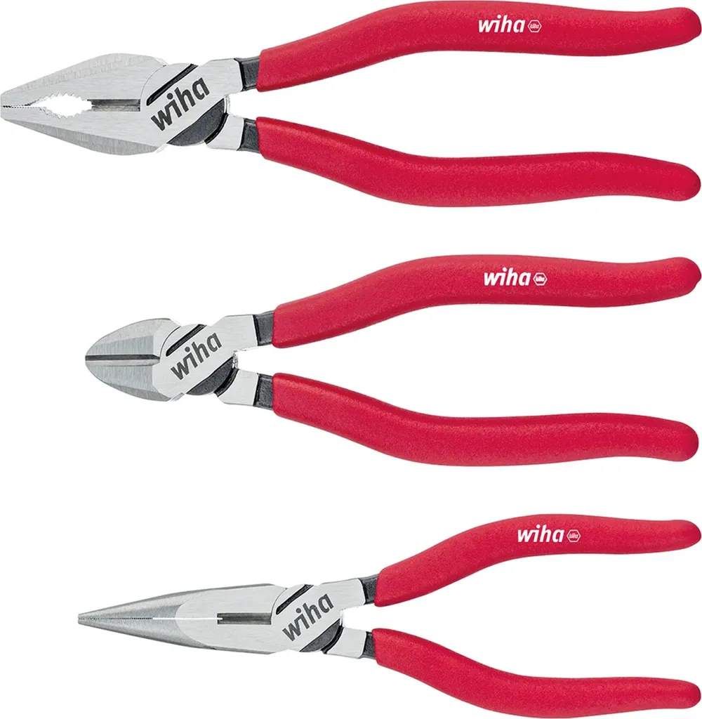 Wiha Classic Set de 3 Pinces (26850) : Pince Universelle, Becs, Coupante