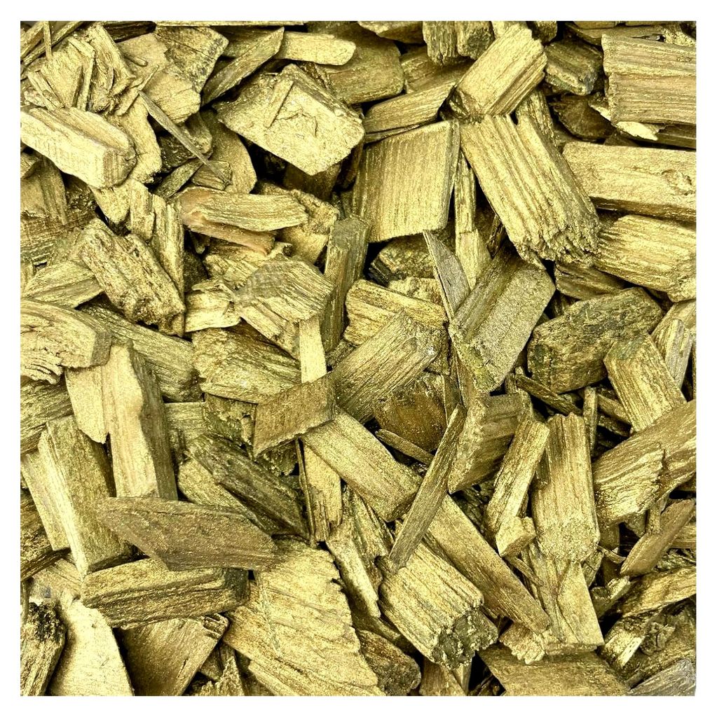 Holzgranulat in metallic Gold, 1 Liter, 10-50mm