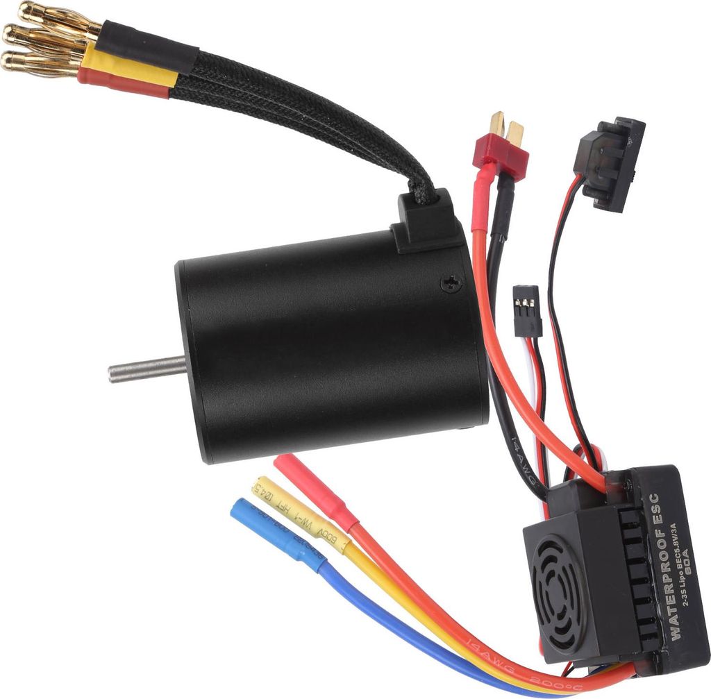 Vodotesný 3650 4500KV bezkartáčový motor 60A bezkartáčový Obrázok produktu 