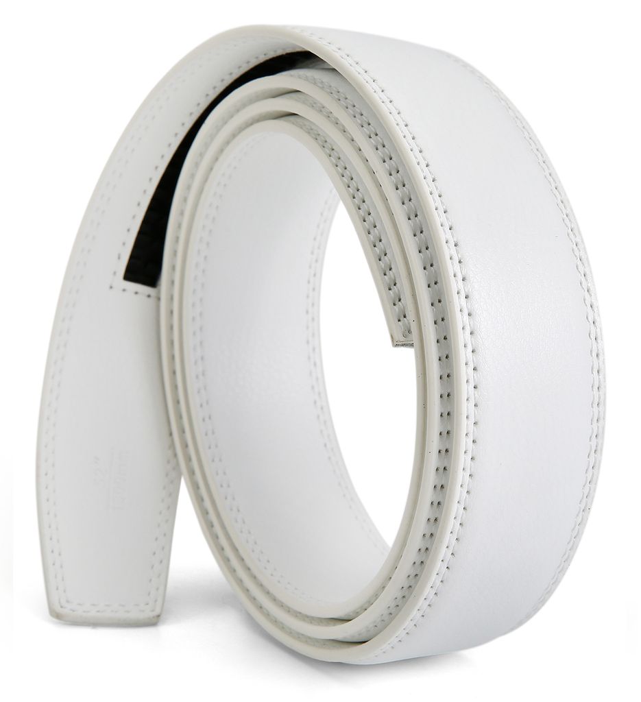 SAMTOBELY Herren Gürtel Ratsche Automatik Gürtel für Männer 35mm Breit Ledergürtel, 1 3/8" Ohne Schnalle