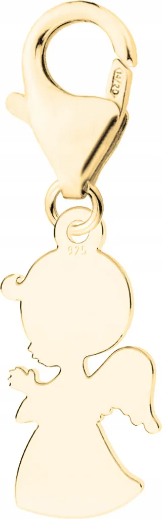 Medaglietta Angelo Custode Ragazzo in Argento 925 Dorato | Protezione Bimbi