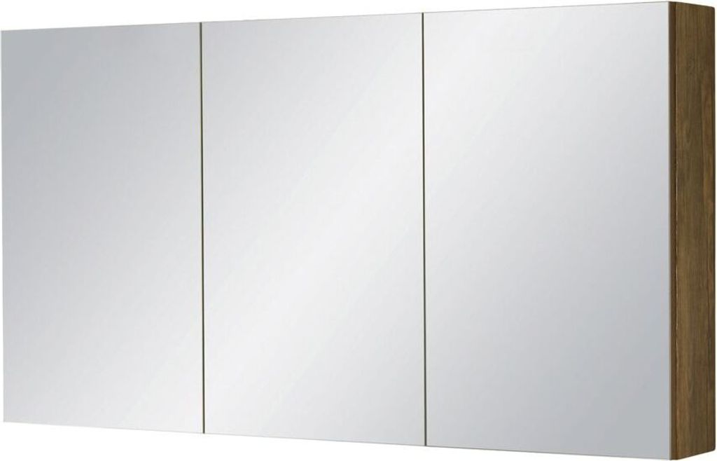 Quentis Spiegelschrank Breite 120 cm, 3 Türen, Holzdekor Produktbild 